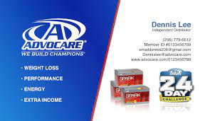 What we offer is more than just an idea; Advocare Business Card Mrma Photography Design