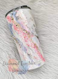 Marble Tumbler Etsy Yeti Cup Designs Tumbler Cups Diy Glitter Tumbler