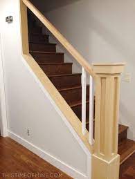 A Diy Oak Banister Makeover Tutorial And Tips Diy Stairs Stair Remodel Stair Makeover
