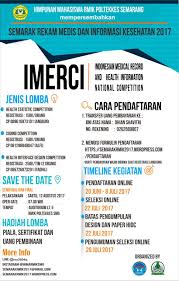 Indonesian Medical Record And Health Information National Comptition Imerci 2017 Jurusan Rmik