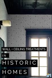 These 18 beautiful ceiling decoration ideas can add architectural interest, color, and pattern to an otherwise boring ceiling. Historic Bathroom Decorating With Wallpaper Tin Ceiling Panels Orc Week Four T Moore Home Interior Design Studio