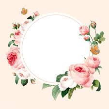 download premium vector of blank floral round frame vector 1216085 pink floral background floral border design flower frame