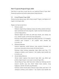 Partes de una tesis iii. Bab 5 Proposal Tugas Akhir Pdf