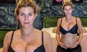 Pregnant Ashley James says her 'ever increasing' breast size is giving her  'intense back pain' | Daily Mail Online