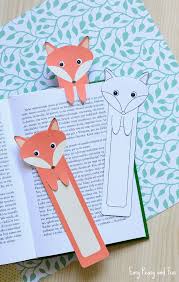 Printable Fox Bookmarks Diy Bookmarks Bookmark Craft Preschool Crafts Fall Diy Bookmarks