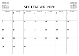 Kalender September 2020 Indonesia Nosuvia Com Nel 2020 Pianificatore Mensile Calendari Mensili Calendario