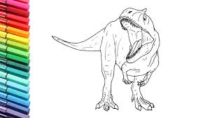 Dinosaur is coming, just enjoy! Drawing And Coloring The Metriacanthosaurus Jurassic World Evolution Dinosaurs Color Pages Youtube