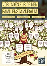 Familienstammbäume staffel 3 (in arbeit). Funf Illustrative Vorlagen Fur Euren Familienstammbaum