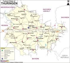 Map of erfurt (thuringia / germany), satellite view: Thuringia Map Map Of Thuringia Germany