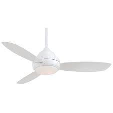 Get free shipping on qualified white, outdoor ceiling fans or buy online pick up in store today in the lighting department. Minka Aire Concept I 52 In Integrated Led Indoor White Ceiling Fan With Light With Remote Control F517l Wh The Home Depot