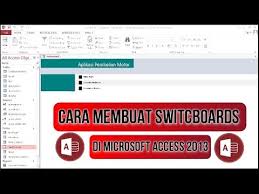 Cara Mengatur Tampilan Display Aplikasi Microsoft Access Youtube