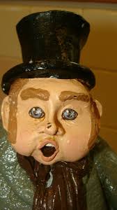 RARE 1987 PJ's Christmas Carol Large Figurine 13" tall, Signed and Dated