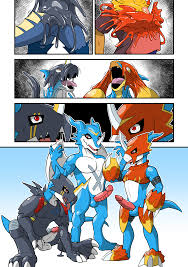 Rule34 - If it exists, there is porn of it  digimon (species), exveemon,  flamedramon, raidramon, teryx, teryx commodore  3708571