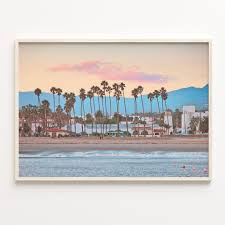 Santa Barbara Poster Druck horizontal, Santa Barbara Foto Wandkunst, Santa  Barbara Dekor, Travel Print, Stadt Karte, C18-200