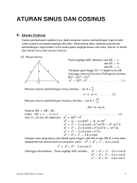 A/sin a = b/sin b = c/sin c contoh : Contoh Soal Aturan Sinus Dan Cosinus Beserta Jawabannya Pdf Contoh Soal Terbaru