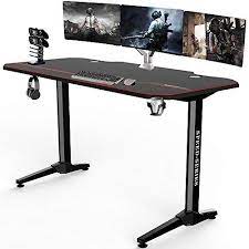 Kinsal 55 Inch Gaming Desk Speed Series Computer Desk With Free Large Mouse Pad Racing Style Professional Gamer Game Station W Gaming Desk Desk Gaming Station