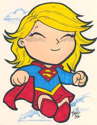 Begin by sketching supergirl's face. Chibi Supergirl By Hedbonstudios On Deviantart Chibi Chibi Marvel Supergirl Cartoon