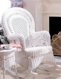 Amelia Wicker Rocker White Wicker Rocking Chair Wicker Rocking Chair White Rocking Chairs White Wicker Furniture