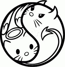 Download How To Draw A Hello Kitty Yin Yang Step By Step Symbols Pop Hello Kitty Drawing Drawing Cats Cat Tattoo