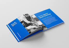 Square Book Free Mockup Free Mockup Mockup Design Zine Design