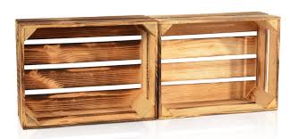 Kommoden und nachtkonsolen stehen im schlafzimmer neben dem klassischen kleiderschrank; Chiccie 2 Set Geflammte Obstkisten 38 X 28 X Real De