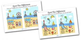 Maybe you would like to learn more about one of these? Seaside Spot The Difference Activity 2 Sheets Picture Puzzles Different Seaside