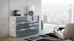 Schmale landhaus kommode in weiß venzeno 40x120 cm. Kaufexpert Kommode Shine Sideboard 90 Cm Grau Hochglanz Weiss Led Beleuchtung Modern Design Tv Mobel Anrichte Sigma