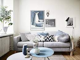 a small space in gothenburg in neutrals インテリア 青 インテリア 同棲 インテリア 差し色