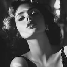 Black Silence and Red Lips Metal Poster by Dream Stuff