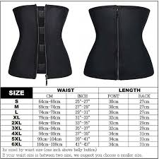 Details About Womens Rubber Zip Shapewear Underbust Corset Body Shaper Squeem Waist Cincher