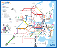 Map via www.sydneytrains.info see map full resolution. Sydney New Efforts At Frequency Mapping Guest Post Human Transit