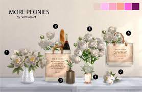 More Peonies By Simhamlet Sims 4 Sims Sims 4 Cc Furniture