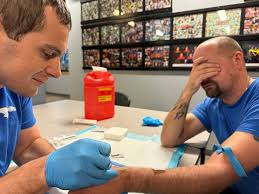 Misha Thompson promised to bring chicken legs for her AEMT students this  week. Some of them were less excited than others! It gave them realistic  practice in IO administration.