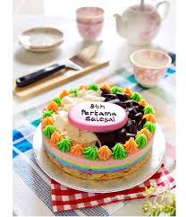 Kue bolu keju cheese cake kue ulang tahun 24x24: Dapur Akari Web