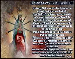 Oracion A La Virgen De Los Dolores Oraciones La Cruz De Jesus Oracion A La Virgen