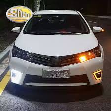 Plug and play, no modification with factory 194 bulb size. Sncn Led Daytime Running Light For Toyota Corolla 2014 2015 2016 Car Accessories Waterproof Abs 12v Drl Fog Lamp Decor Toyota Corolla Led Fog Lights Car Lights