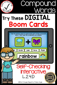 Compound Words Boom Cards Compound Words Words Tracking Student Progress