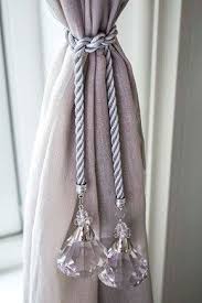 Tie one end into a knot. 71 Curtain Tie Backs Diy Ideas