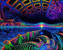 Terraforming Tapestry Blacklight Fluorescent Visonary Art Etsy Psychedelic Tapestry Trippy Tapestry Psychedelic Art