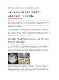 Amnesia 6.la chica del tren 7. Aceite De Coco Para Revertir El Alzheimer Enfermedad De Alzheimer Petroleo