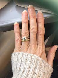 Let Me See Your Thin E Ring Bands With Thick Wedding Anniversary Bands Weddingbee Unusual Wedding Rings Thick Wedding Bands Wedding Band Designs