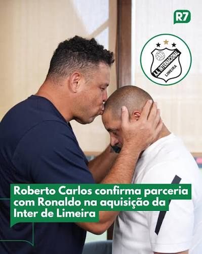 A SAF (Sociedade An&ocirc;nima do Futebol) da Inter de Limeira ganhou mais um nome de peso. Depois de Ronaldo admitir participa&ccedil;&atilde;o nas negocia&ccedil;&otilde;es para adquirir o controle do clube, Roberto Carlos confirmou