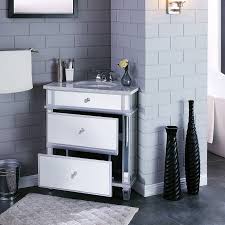 Get the best deals on corner bathroom vanity sinks, basins. Abbington Mirrored Corner Bathroom Vanity Sink With Drawers Brylane Home