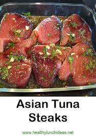 Healthy Recipes Asian Tuna Steaks Recipe Recipe Tuna Fish Recipes Tuna Filet Recipes Fresh Tuna Recipes