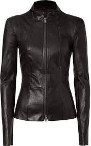 Jitrois Black Padded Shoulder Stretch Leather Jacket Shopstyle Leather Jacket Black Leather Jackets Women Black Leather Motorcycle Jacket