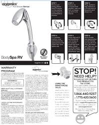Oxygenics Bodyspa Rv Handheld Shower 26781 White Rv Shower Head Spa Shower Shower Heads