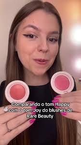 Comparando Blushes Happy e Joy da Rare Beauty