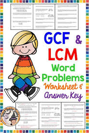 Gcf And Lcm Word Problems Worksheet And Answer Key In 2020 Word Problem Worksheets Word Problems Math Word Problems