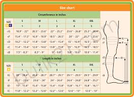 Fotgrossisten Size Chart Medical Compression Socks Tigh