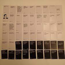 Take your time and do a nice job and the cards will be easier to handle later. Here S The Full Cards Against Humanity Deck Used At American Atheists Charity Tournament Hemant Mehta Friendly Atheist Patheos